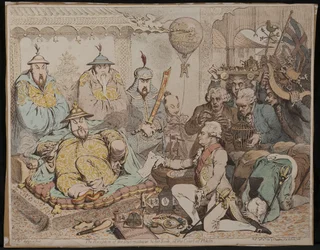 Modtagelse af diplomaten og hans suite ved hoffet i Pekin, 1792